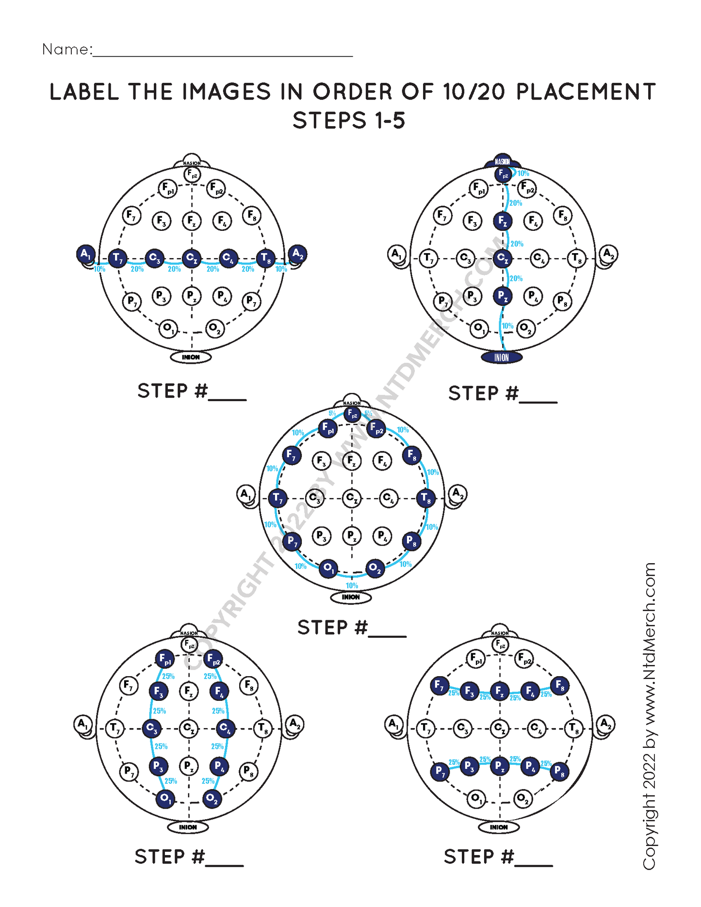 10/20 EEG System Study Set #1